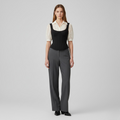 Gilet stile corsetto con camicetta trasparente