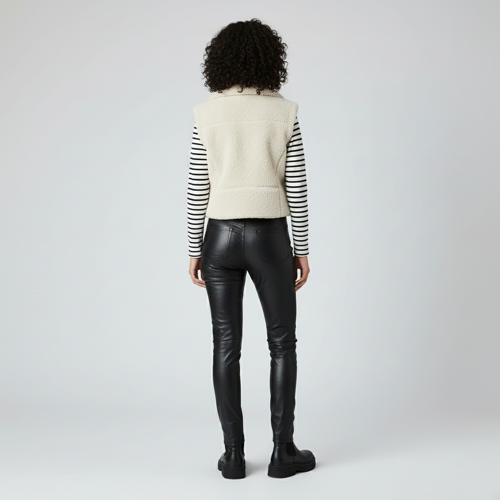 Gilet Moto in shearling