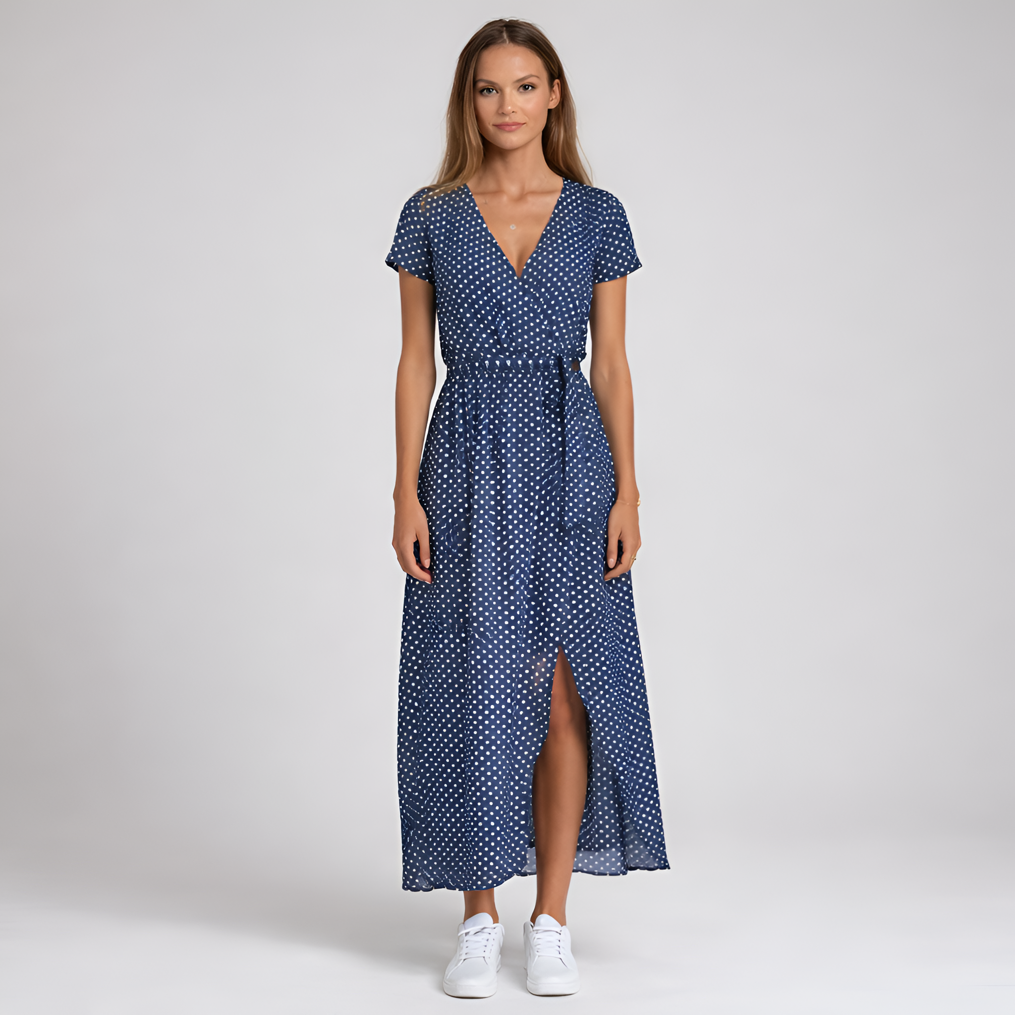 Fiammetta - Abito casual estivo con scollo a V