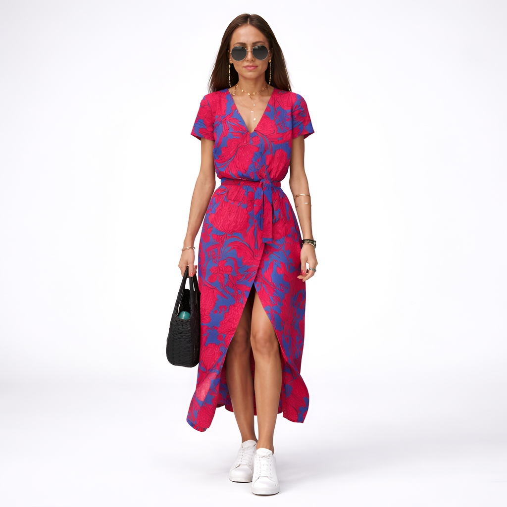 Fiammetta - Abito casual estivo con scollo a V