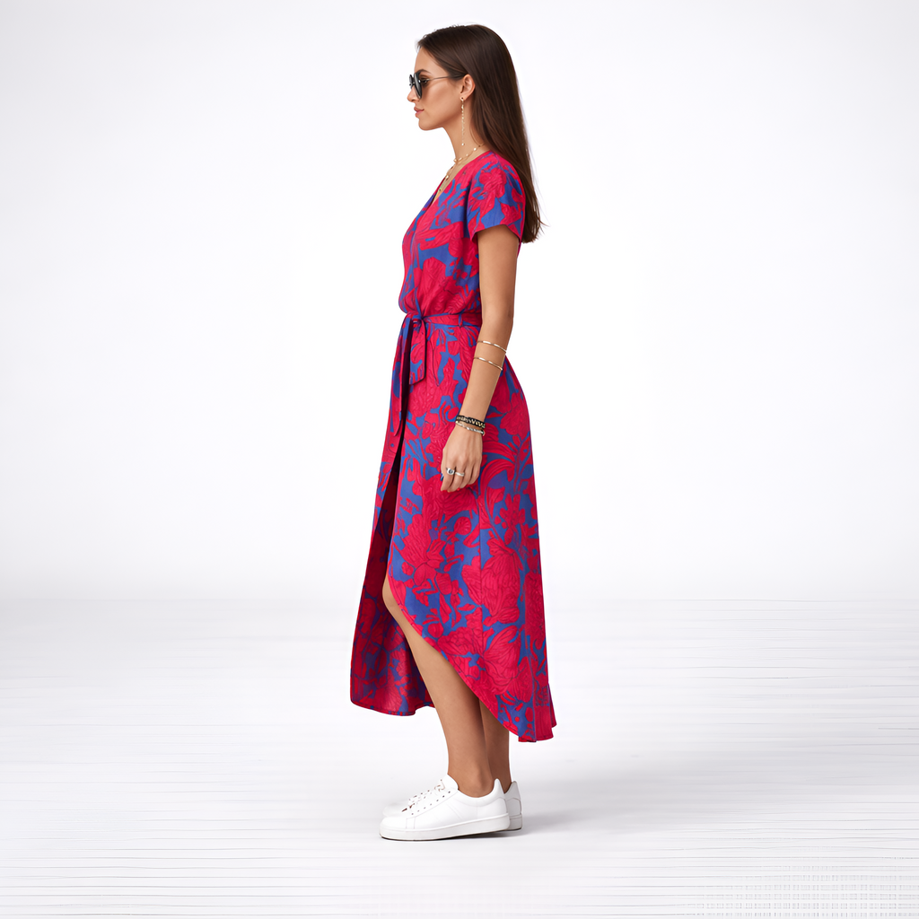 Fiammetta - Abito casual estivo con scollo a V