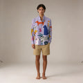 Alesandro - Camicia da uomo in lino a maniche lunghe