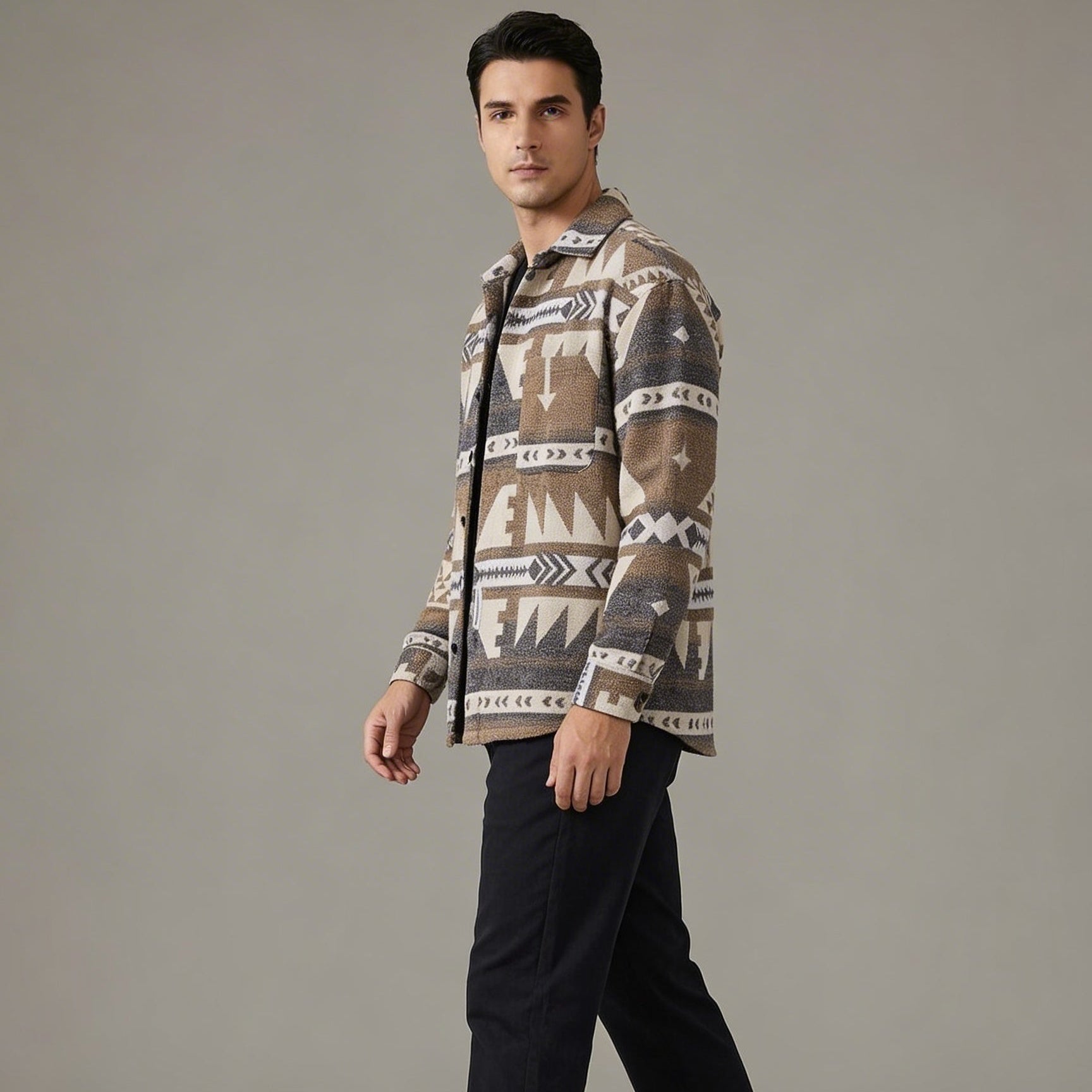 Brandon - Camicia da uomo a maniche lunghe