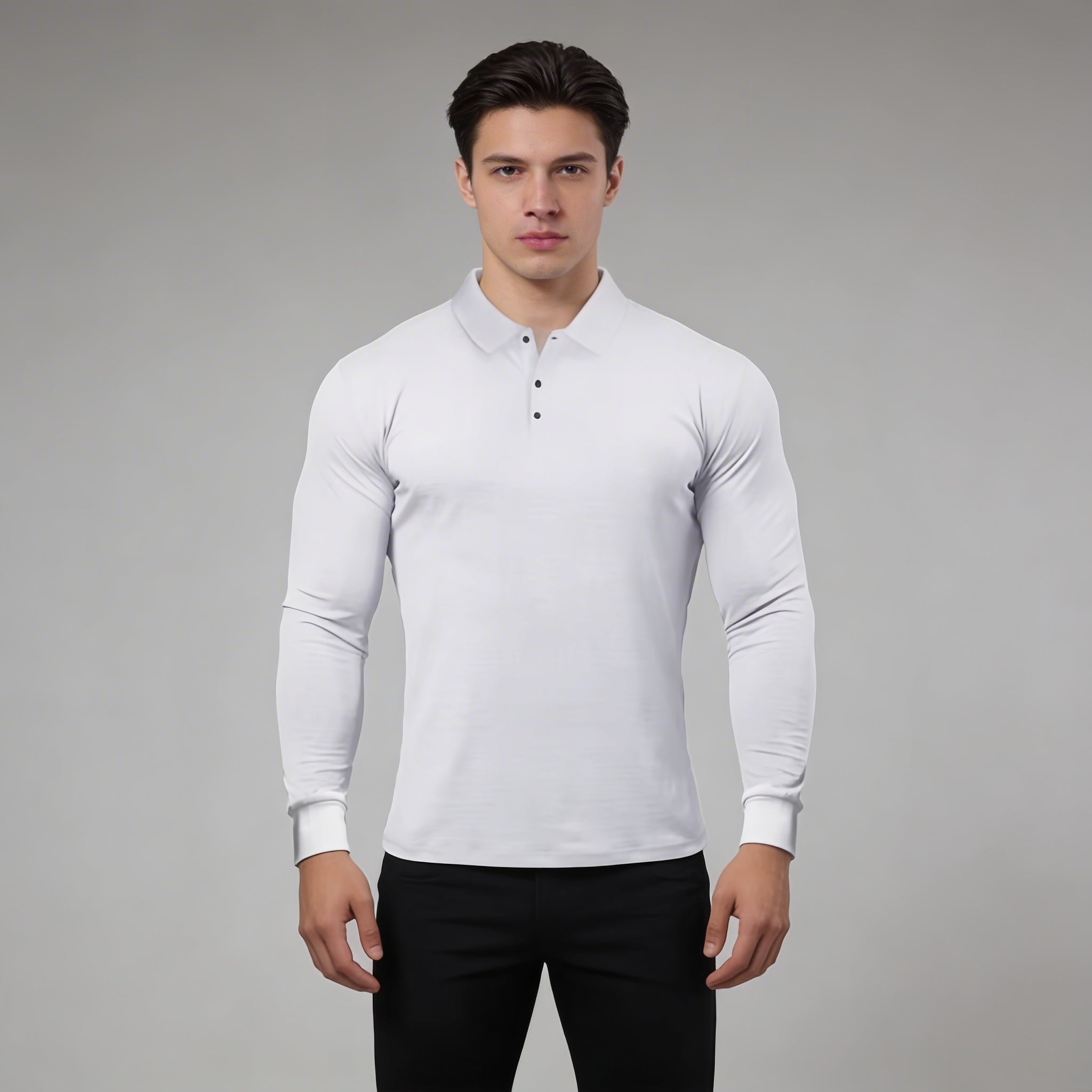 Tom - Polo da uomo a maniche lunghe