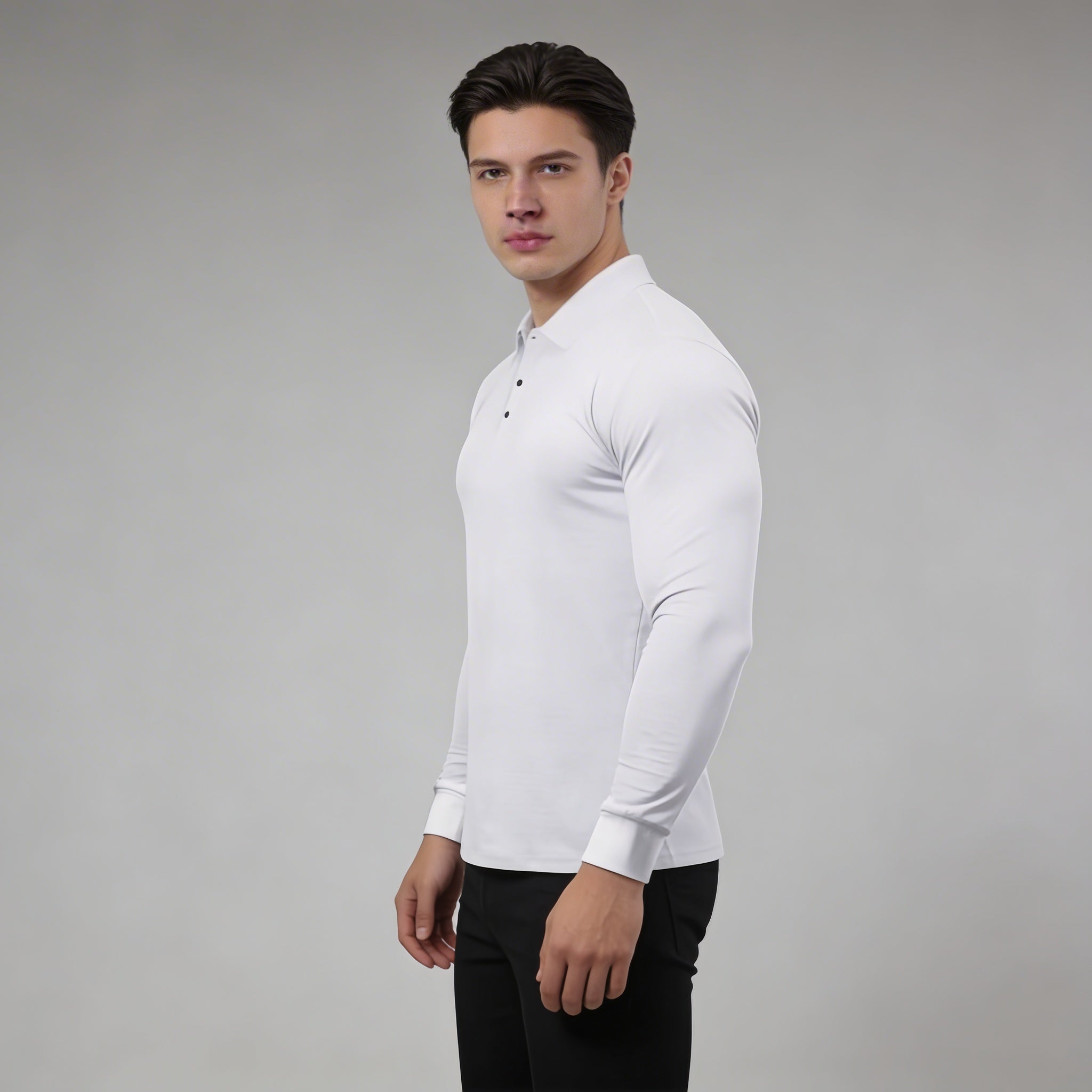 Tom - Polo da uomo a maniche lunghe
