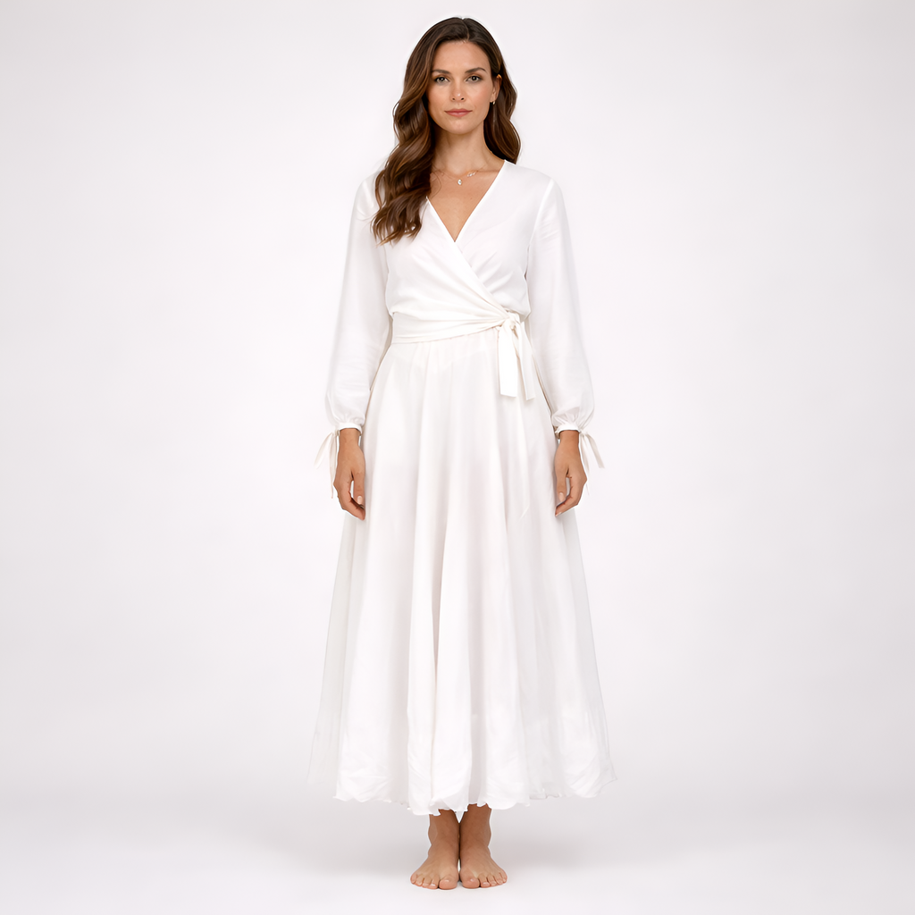 Marie - Gonna estiva in lino a trapezio da donna